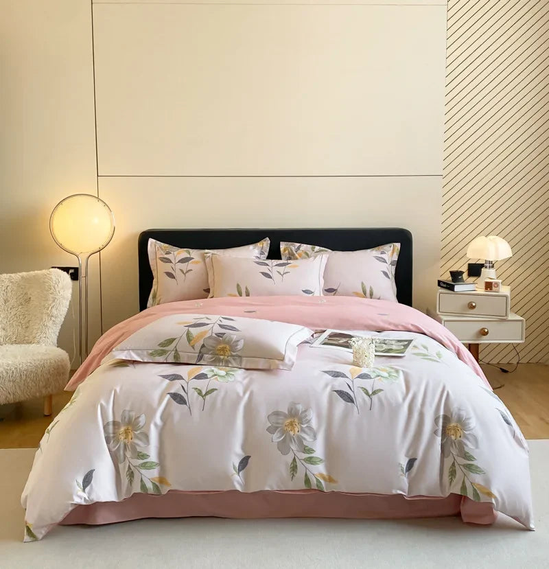 Afralia™ Pastoral Printed Cotton Bedding Sets for Comfortable Sleep