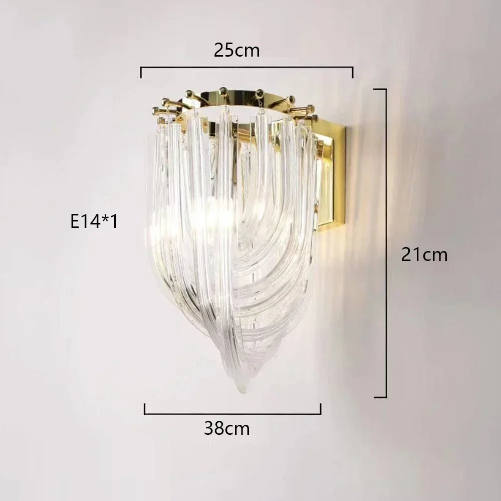Afralia™ Modern Bent Glass Tube Chandelier - Nordic Art Designer Hanging Lamp