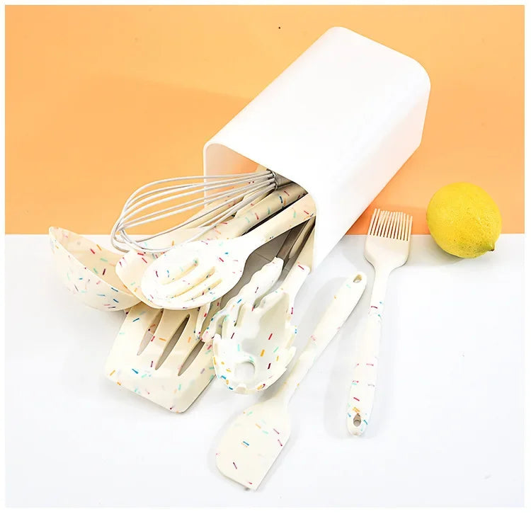 Afralia™ Color Dot Silicone Kitchenware Set