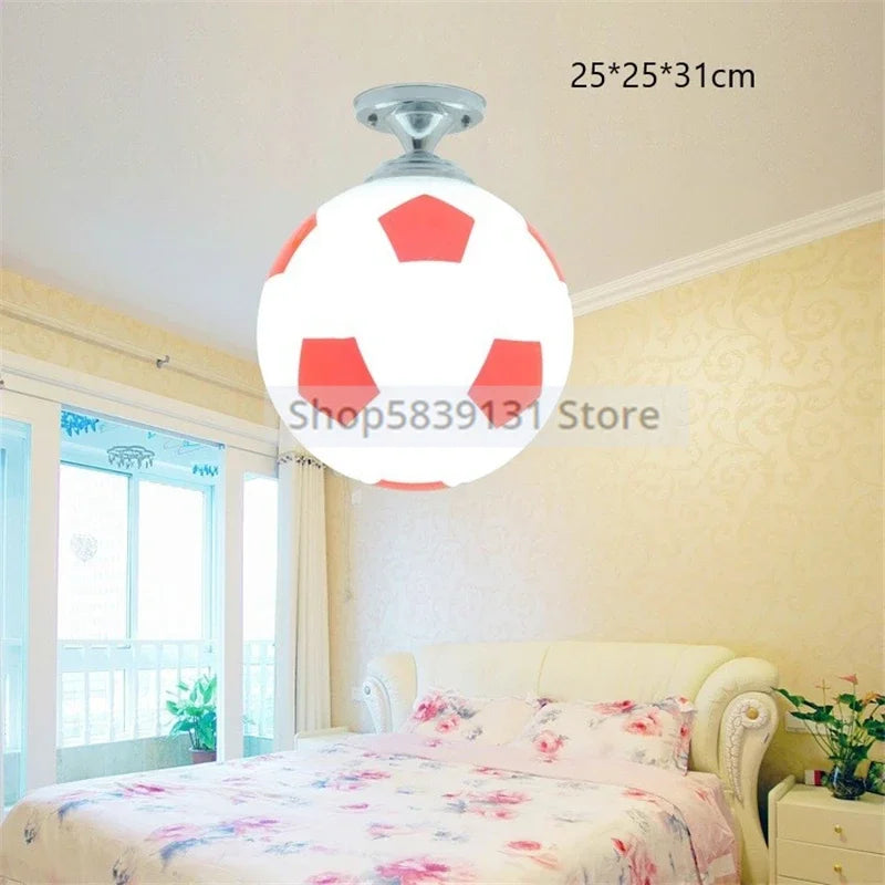 Afralia™ Glass Ceiling Lights: Nordic Modern LED Lamps for Bedroom Children's Room