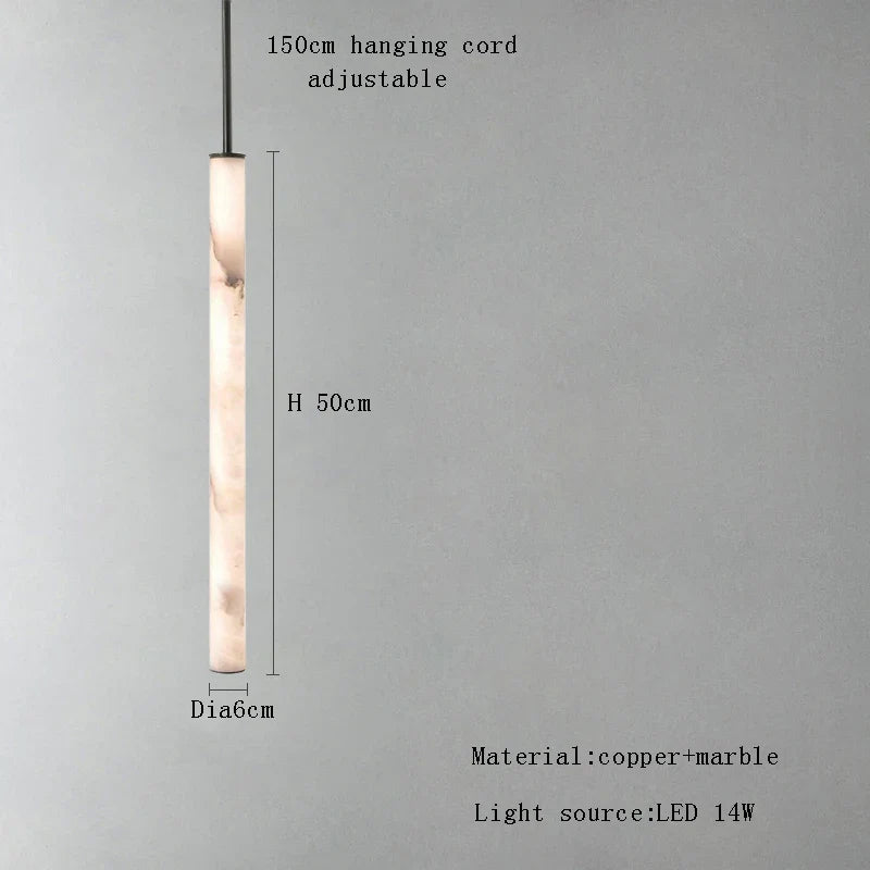 Afralia™ Marble Pendant Lights - Bedroom Bedside & Dining Table Hanging Lamps
