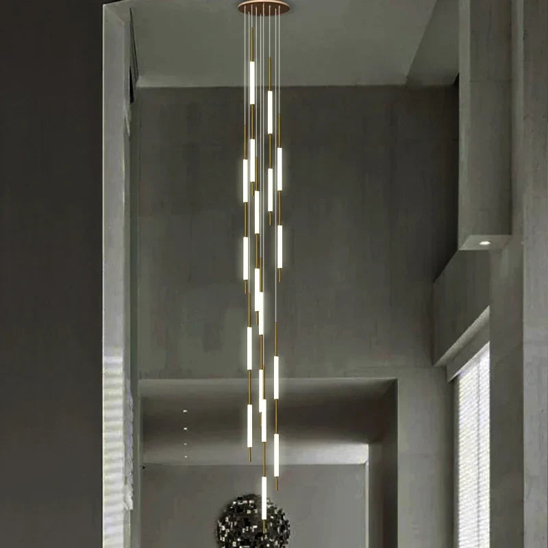 Afralia™ Modern LED Branch Chandelier for Villa Living Room and Dining Area