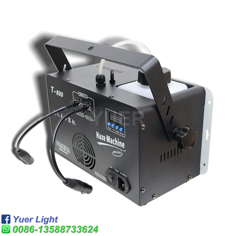 Afralia™ Mini Haze 800W Fog Machine for Nightclub DJ Party, DMX Theater Mist Hazer