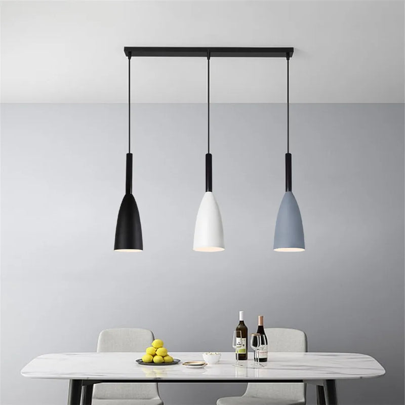 Afralia™ Wood Aluminum Pendant Chandelier for Dinning Living Room Kitchen.