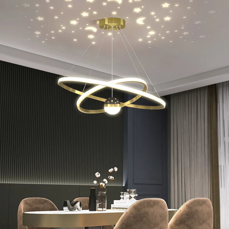Afralia™ LED Gypsophila Chandelier for Modern Living Room Decor - Crown Ceiling Pendant Light