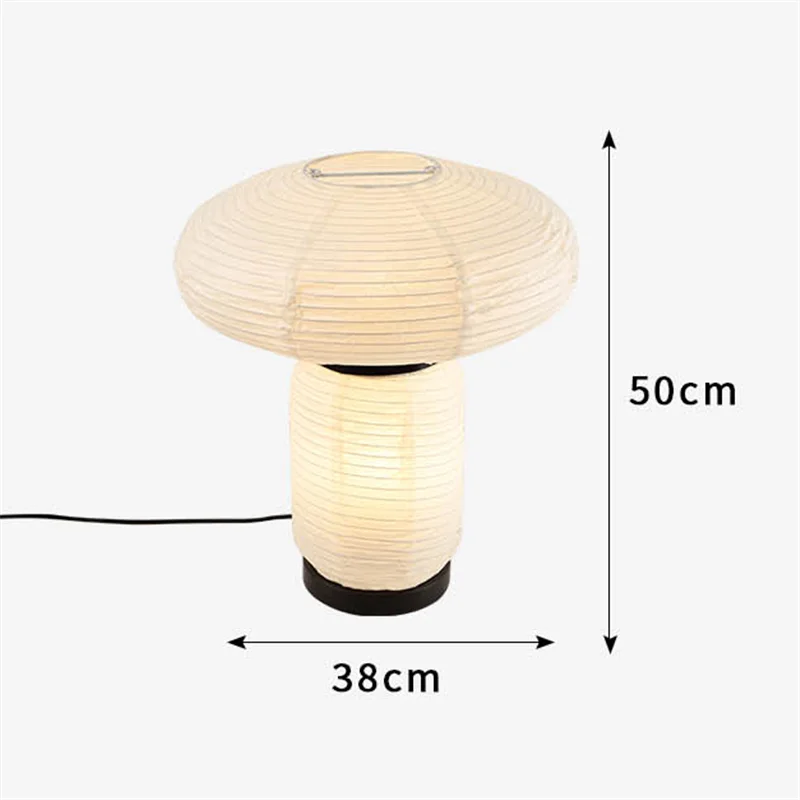 Afralia™ LED Rice Paper Table Lamp E27 Modern Art Decor Minimalist Design
