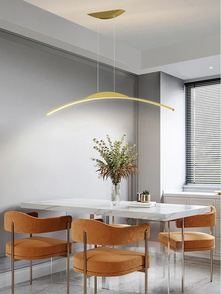 Afralia™ Minimalist Pendant Chandelier for Dining Kitchen Office LED Hanging Light