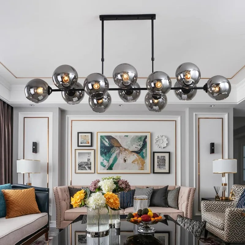 Afralia™ Modern LED Pendant Lights for Living Room and Dining Room Chandeliers