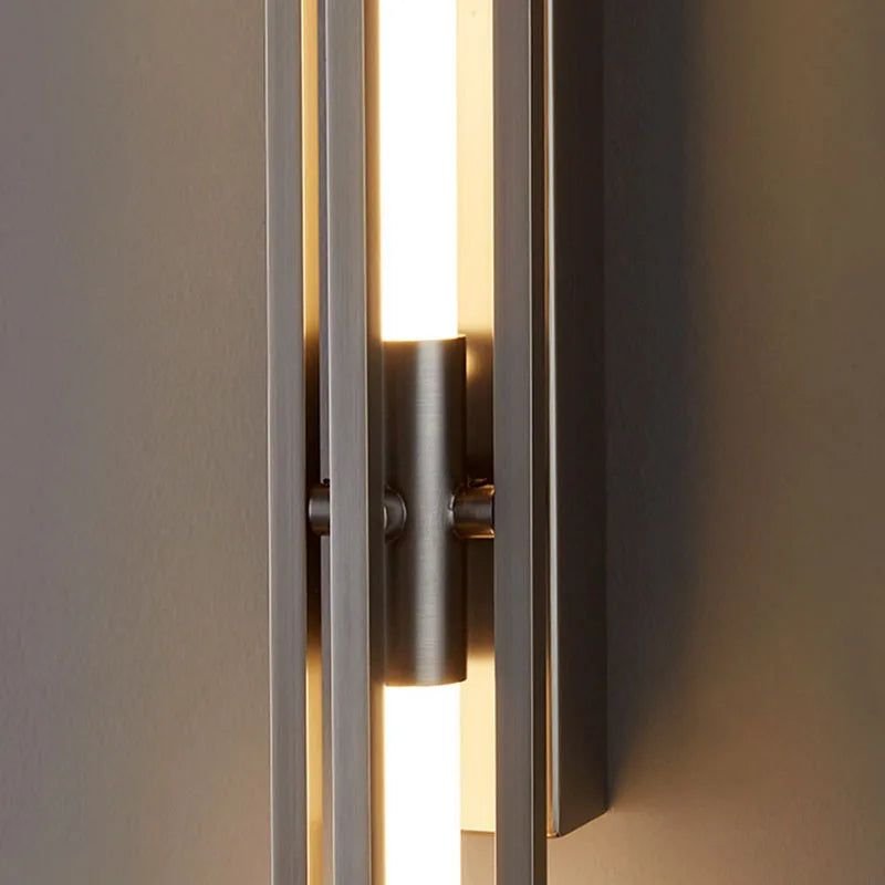 Afralia™ Acrylic Copper Wall Sconce 80/100cm Minimalist Living Room Lights