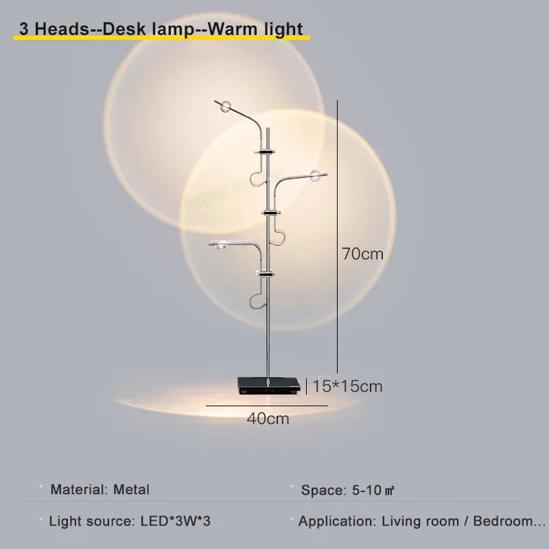 Afralia™ Rainbow LED Floor Lamp 10W Modern Design for Living Room Bedroom Desk
