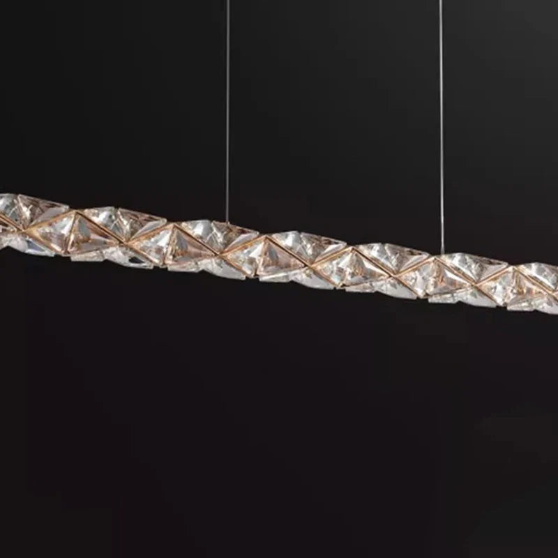 Afralia™ Crystal Chandelier: Luxury Living Room & Dining Room Pendant Lamp