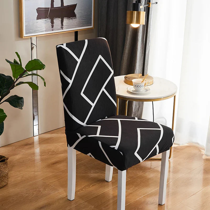 Afralia™ Stretch Print Chair Cover - Elastic Seat Slipcover