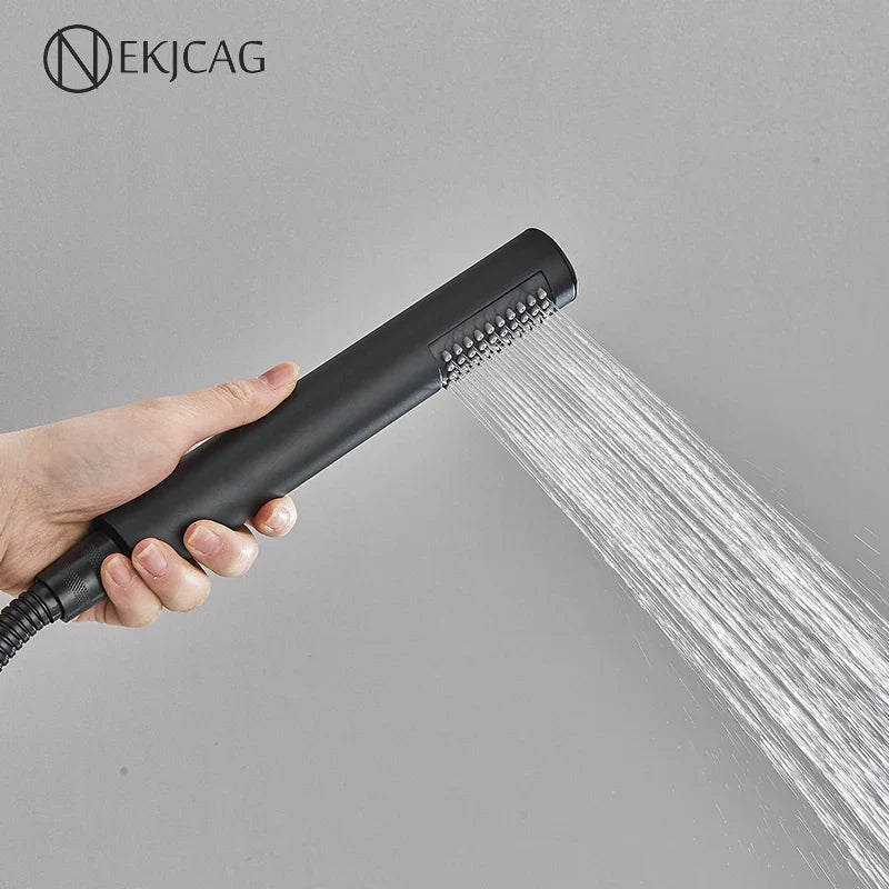 Afralia™ Matte Black Bathroom Handheld Showerhead