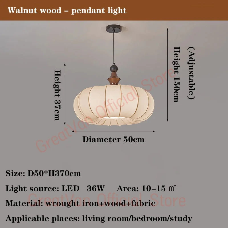 Afralia™ Scandinavian Wood LED Pendant Lamp for Home and Hotel Decor