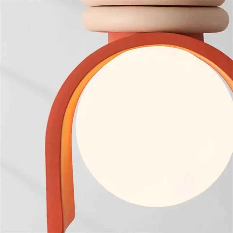 Afralia™ Medieval LED Pendant Light Resin Lamp for Dining Room Bedroom Fixture