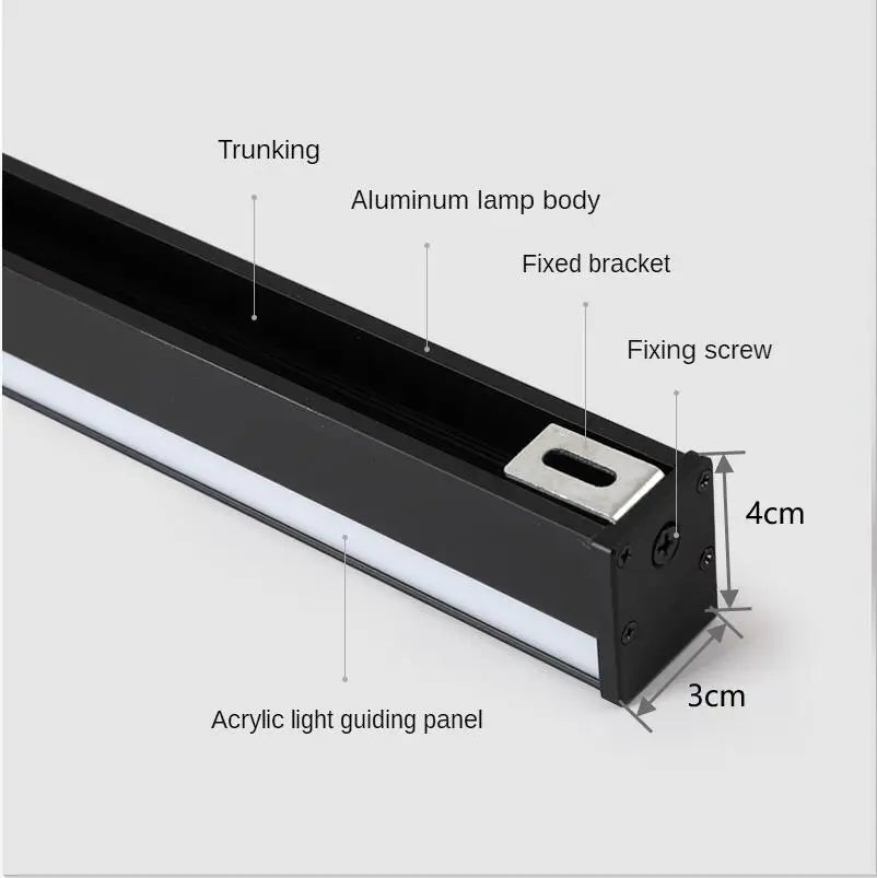 Afralia™ Modern Black LED Wall Lamp for Dining Living Room Staircase Decoration