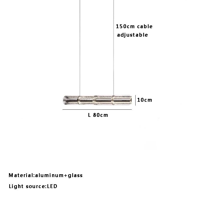 Afralia™ Glass Ceiling Pendant Light for Dining Room & Bar Decor
