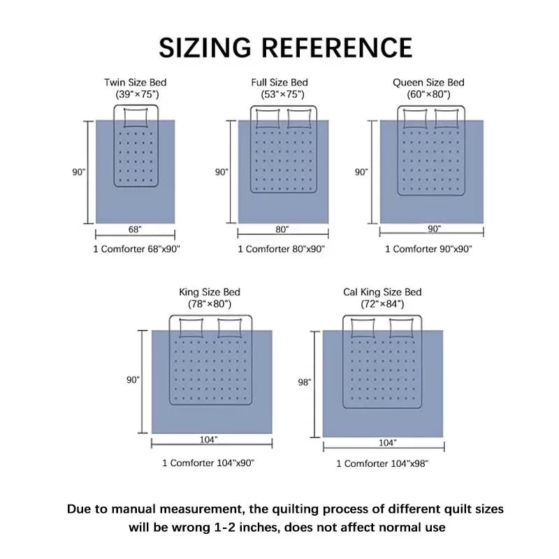 Afralia™ All-Season Brushed Duvet Quilt, Soft & Breathable, Queen King Size Comforter