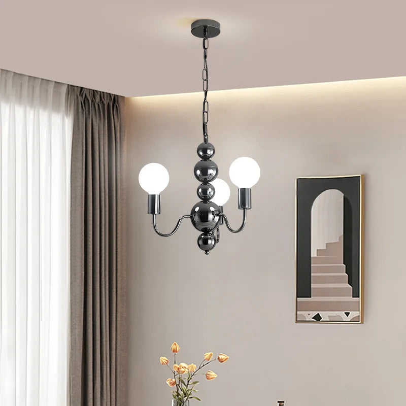 Afralia™ Sphere Chandelier: Modern Medieval Style Pendant Lighting for Living Room and Bedroom