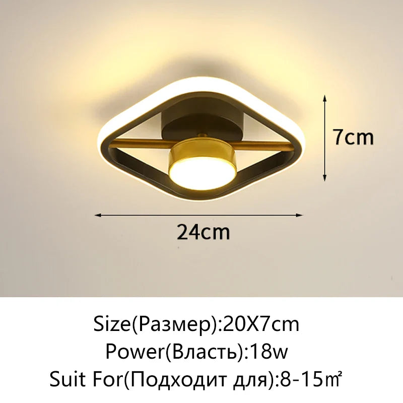 Afralia™ LED Surface Mounted Aisle Ceiling Lights for Home Lighting