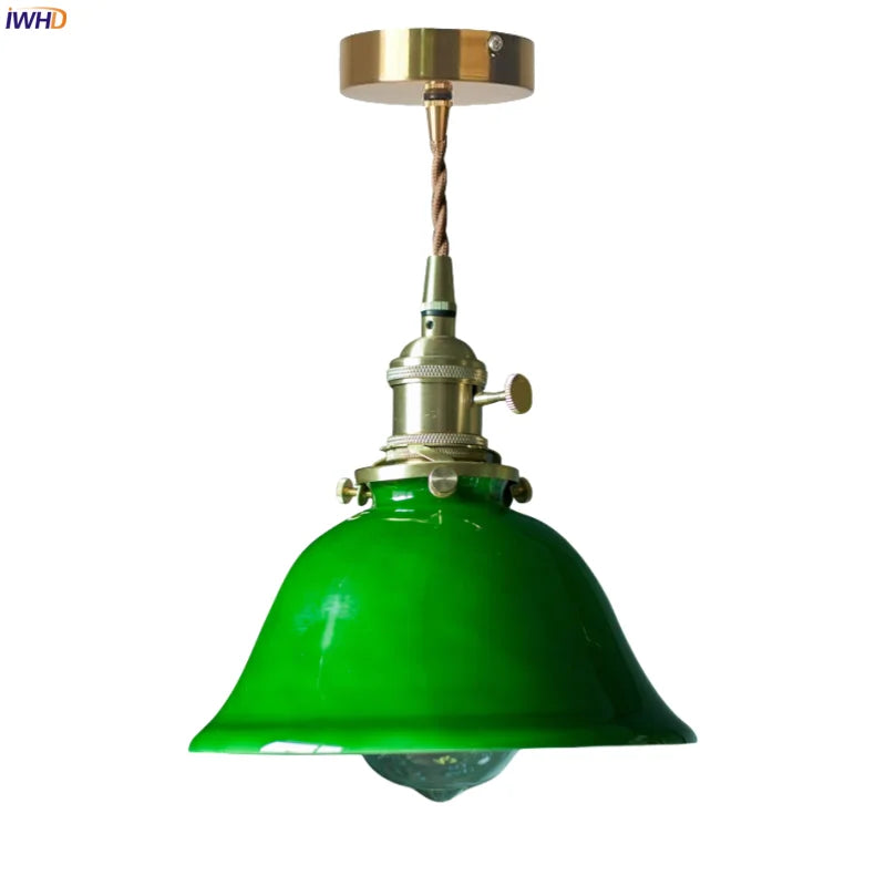 Afralia™ Vintage Glass LED Pendant Light for Home Decor and Lighting Ambiance
