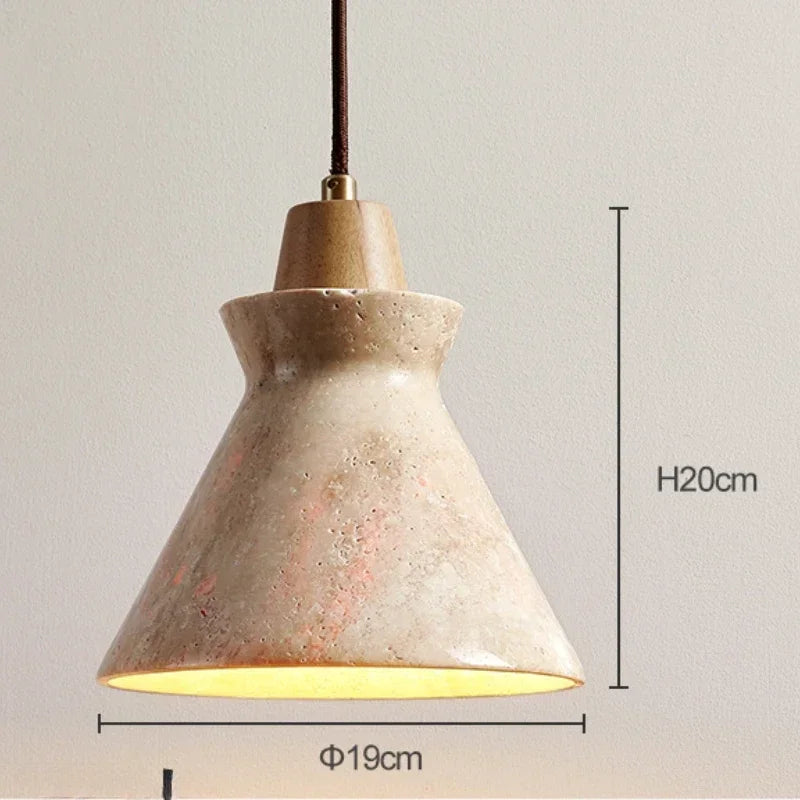 Afralia™ Terrazzo Pendant Lights: French Retro Handmade Design for Bedroom, Dining, Kitchen Island