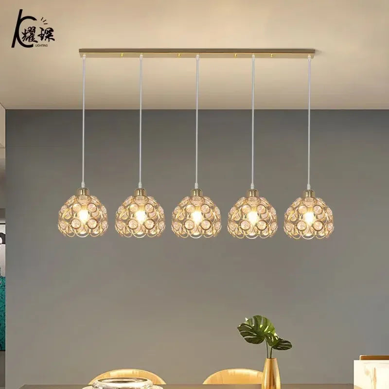 Afralia™ Crystal Dining Pendant Lamp - Modern Nordic Minimalist Design