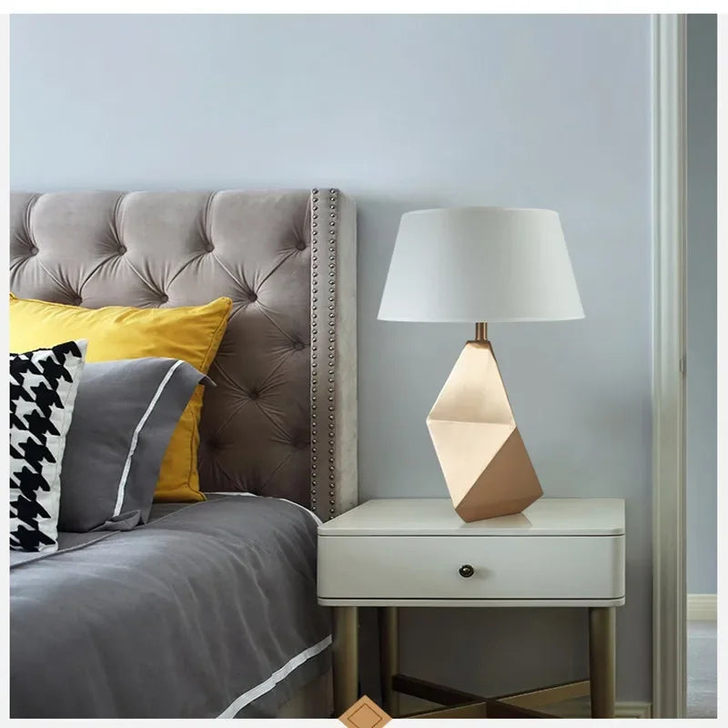 Afralia™ Diamond Three-Dimensional Geometric Table Lamp
