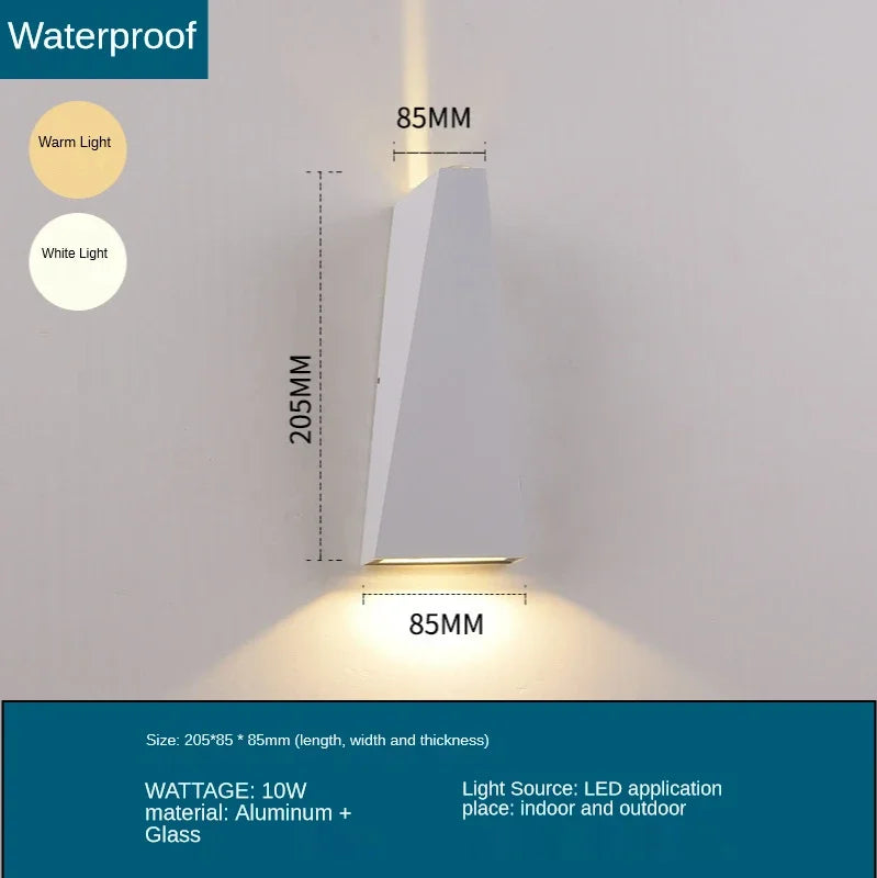 Afralia™ Space Wheel Waterproof Sconce Outdoor Home Decor Lights - 12W Brightness