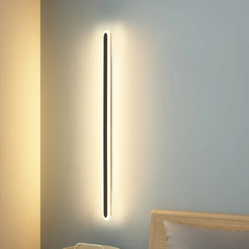 Afralia™ Nordic LED Wall Light Minimalism Sconce Lights for Living Room Indoor Decoration