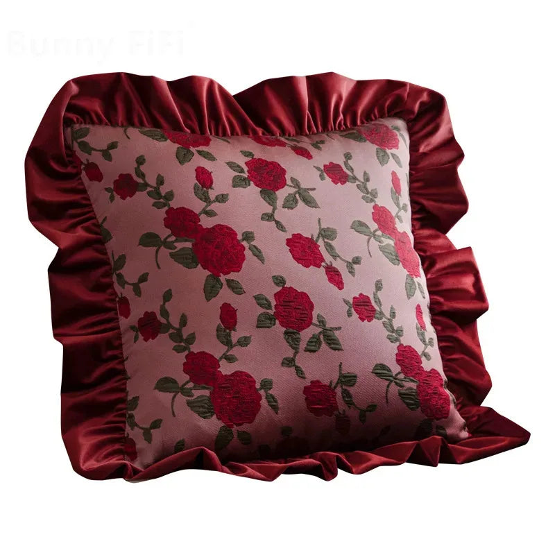 Afralia™ Embroidered Velvet Sofa Cushion - High-Grade American Design for Office or Home