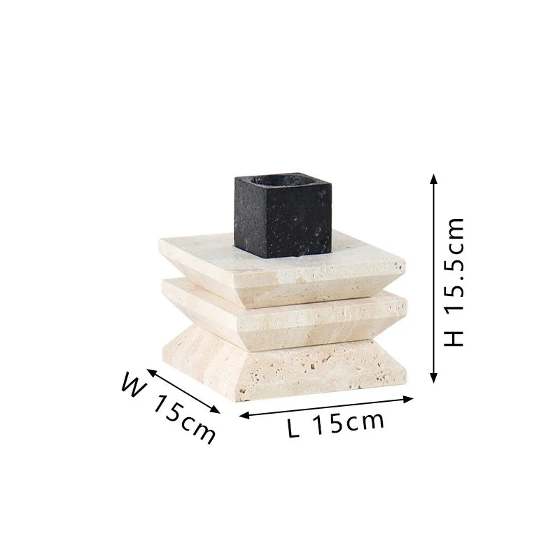 Afralia™ Marble Candle Holder for Stylish Table Centerpieces & Home Decor