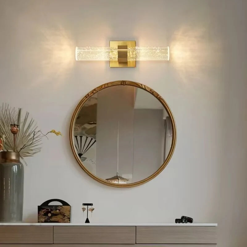 Afralia™ Gold Wall Sconce Light for Bedroom Living Room Hallway 10W