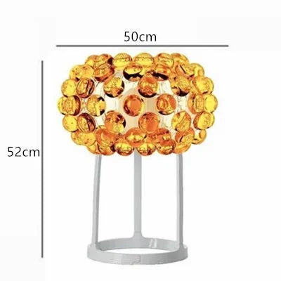 Afralia™ Clear Gold Acrylic Pendant Lights: Modern Living Room Foscarini Caboche Style