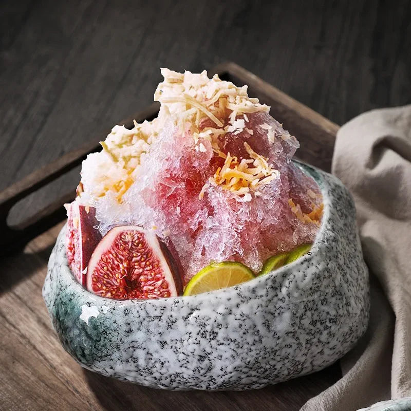 Afralia™ Ceramic Dessert Sashimi Ice Cream Snack Sushi Plate Dinner Serving Fruit Tray