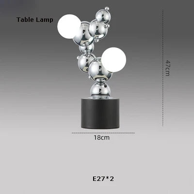 Afralia™ Designer Molecule Chandelier: LED Dimmable Chrome Gold Lighting 2025 Trend