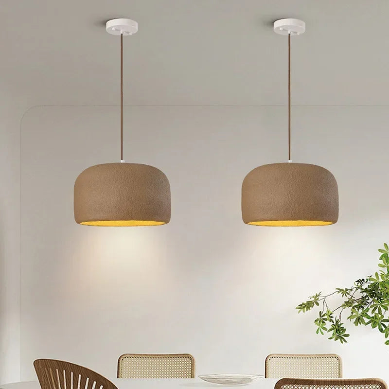 Afralia™ Wabi Sabi LED Pendant Lamp: Creative Japanese Polystyrene Chandelier