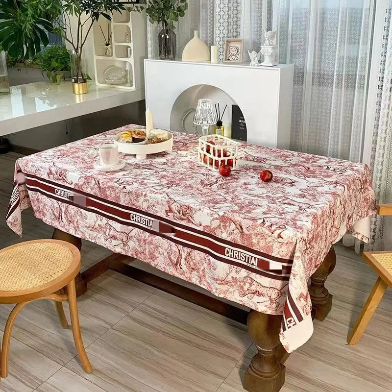 Afralia™ Retro Pastoral Tablecloth: Waterproof Linen Table Cover for Kitchen & Dining