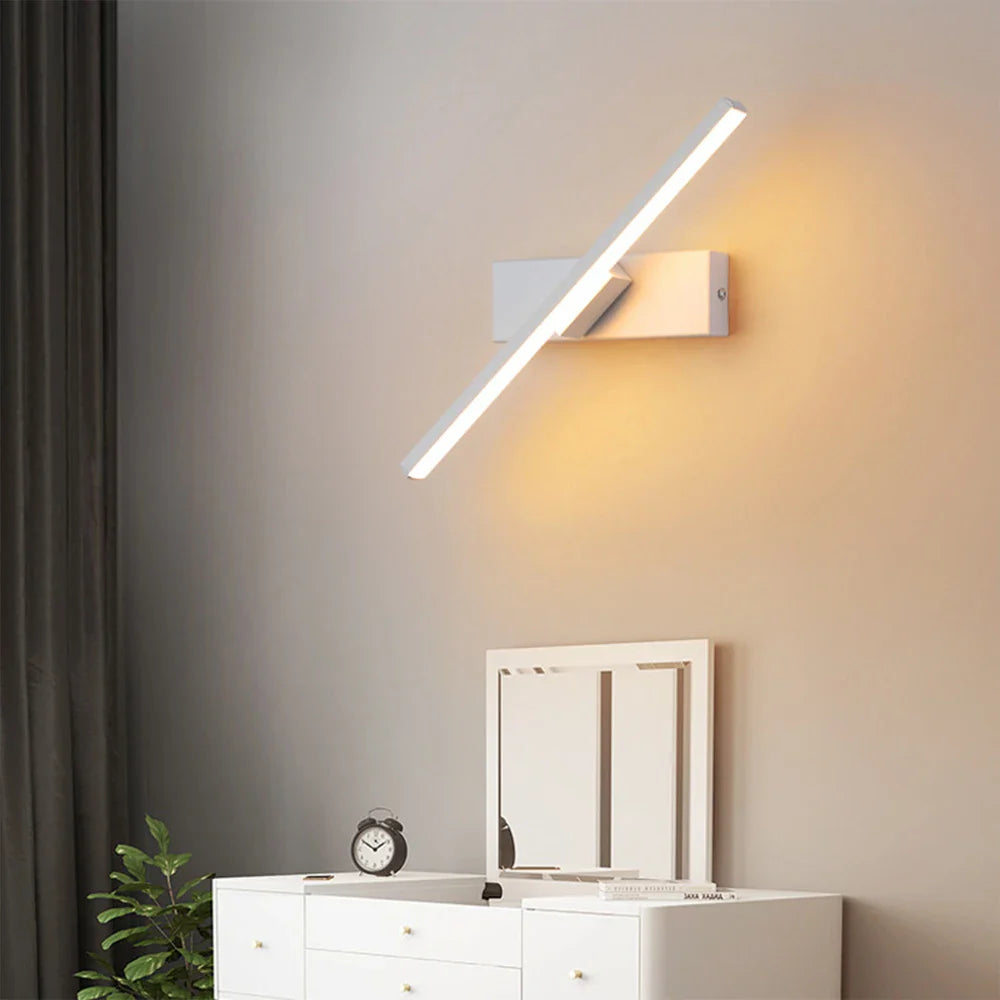Afralia™ Rotatable LED Wall Light for Living Room Bedroom Sconce Lighting