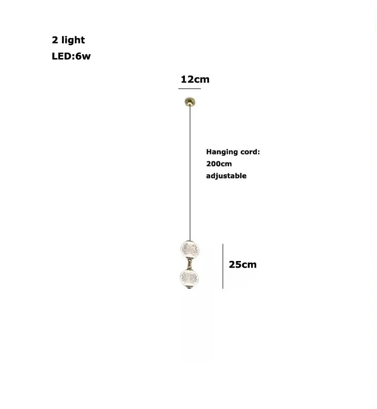 Afralia™ Pearl Necklace Design LED Chandelier for Dining Room Staircase Decor