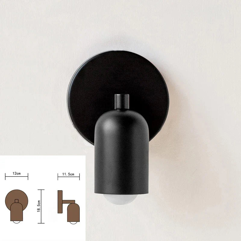 Afralia™ Nordic LED Sconce Light for Bedroom, Hallway, Hotel - Modern Wall Mounted Lamp