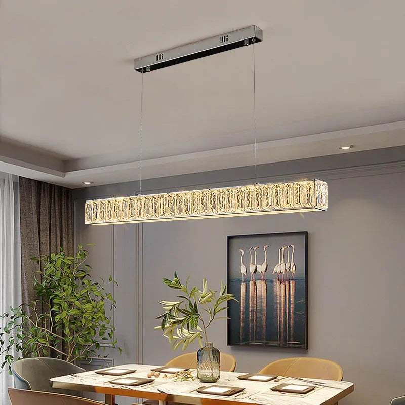 Afralia™ Crystal Chandelier LED Golden Modern Luxury Ceiling Home Interior Shop