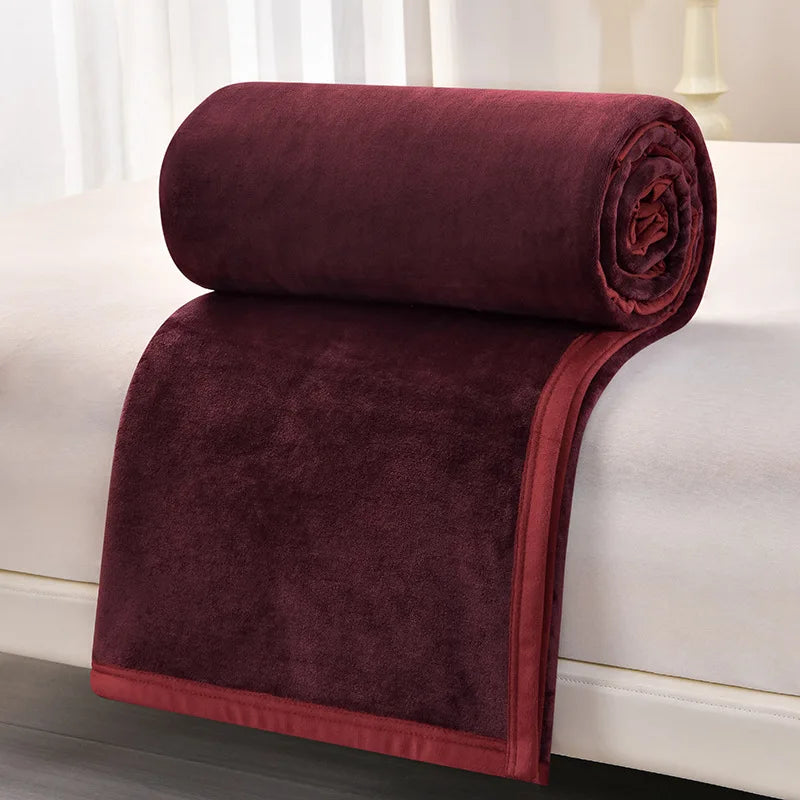 Afralia™ Cozy Flannel Blanket: Multi-Functional Sofa Cover for Adults