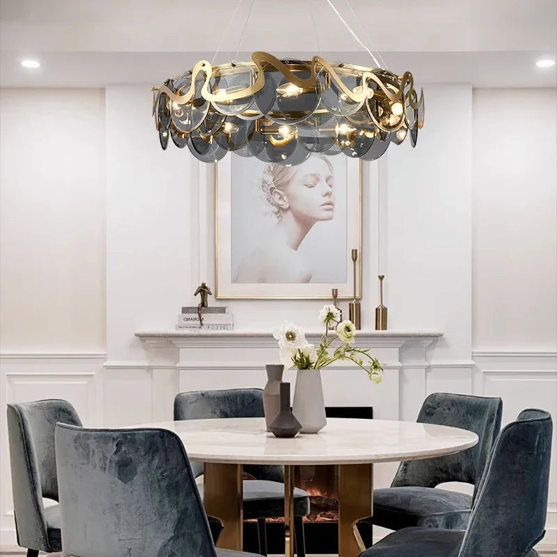 Afralia™ Modern Chandeliers for Living Room Bedroom Dining Room Pendant Lamp