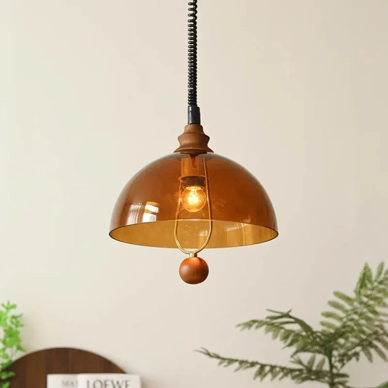 Afralia™ Amber Shades Retro Dining Room Pendant Chandelieriola™