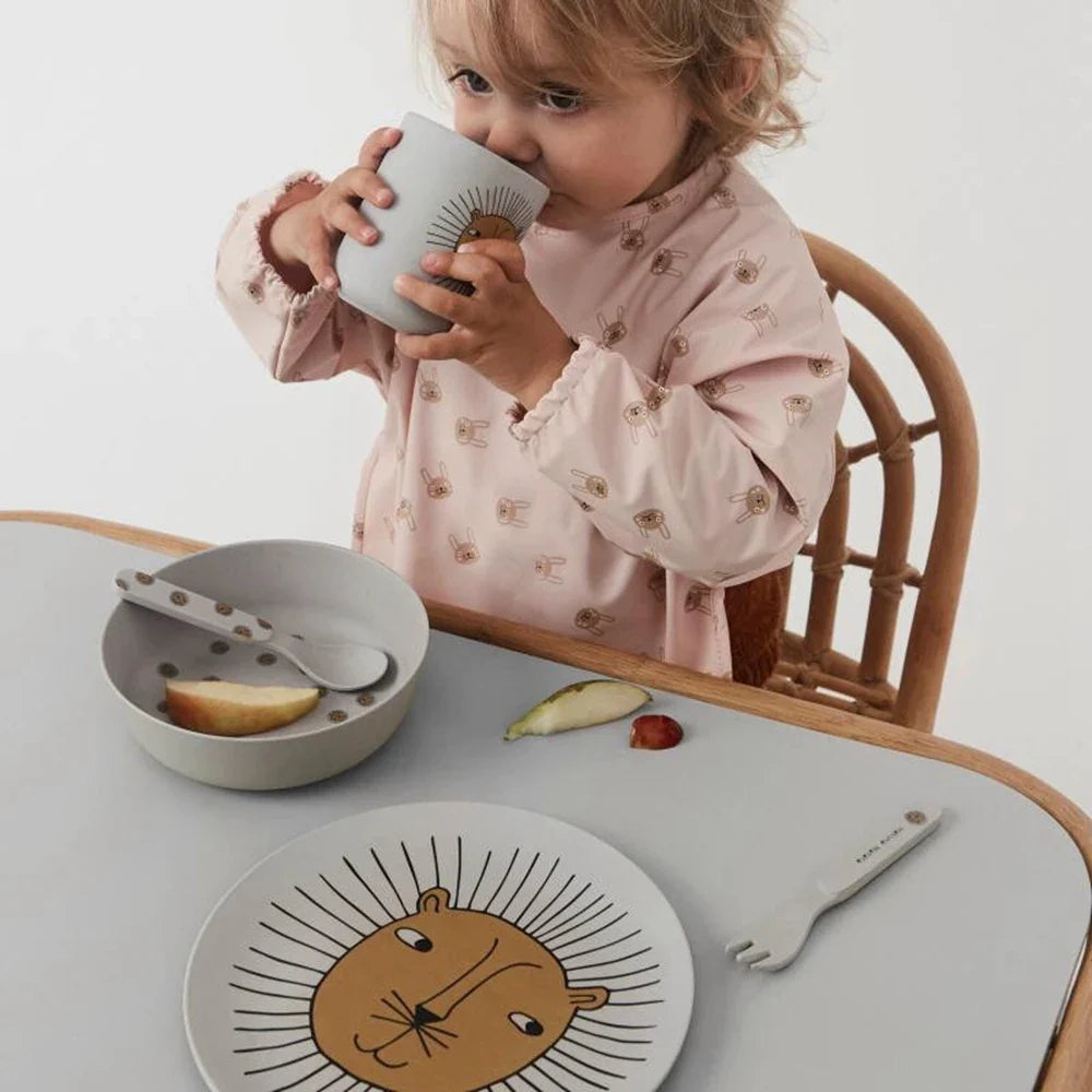 Afralia™ Animal Print Bamboo Fiber Salad Plate Kitchen Tableware