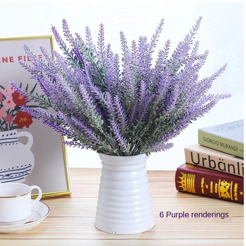 Afralia™ Provence Lavender Artificial Flower High-quality Silk Fake Plant Home Decoration