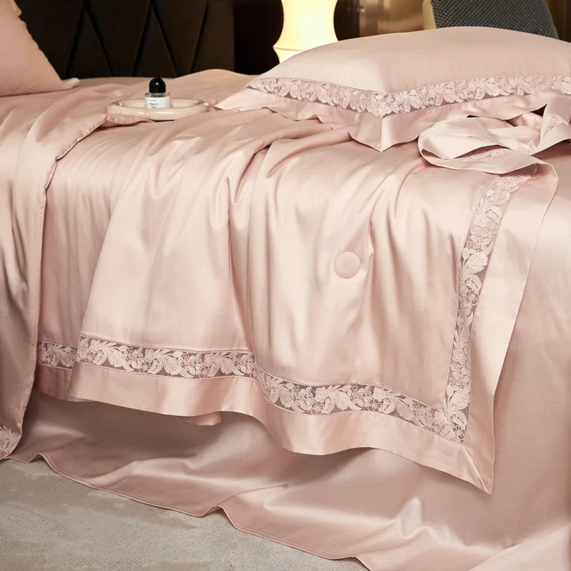 Afralia™ Hollow Lace Summer Bedding Set