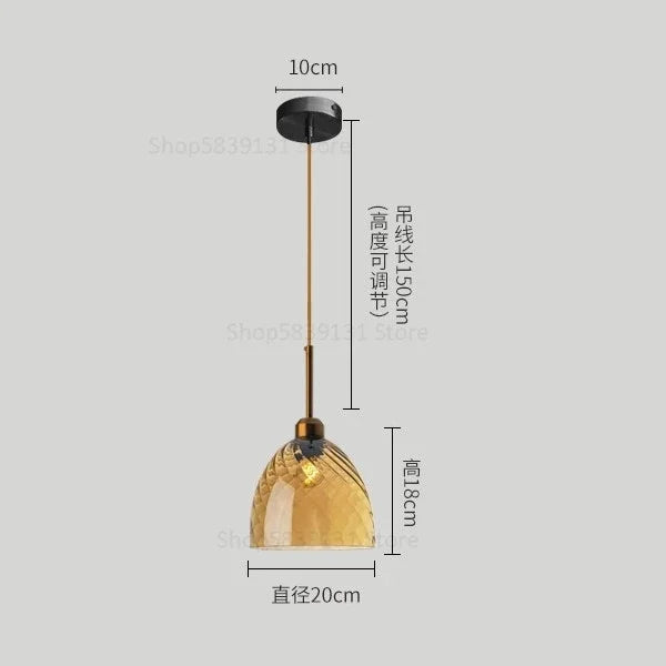 Afralia™ Modern LED Glass Pendant Lights for Home Decor and Ambiance