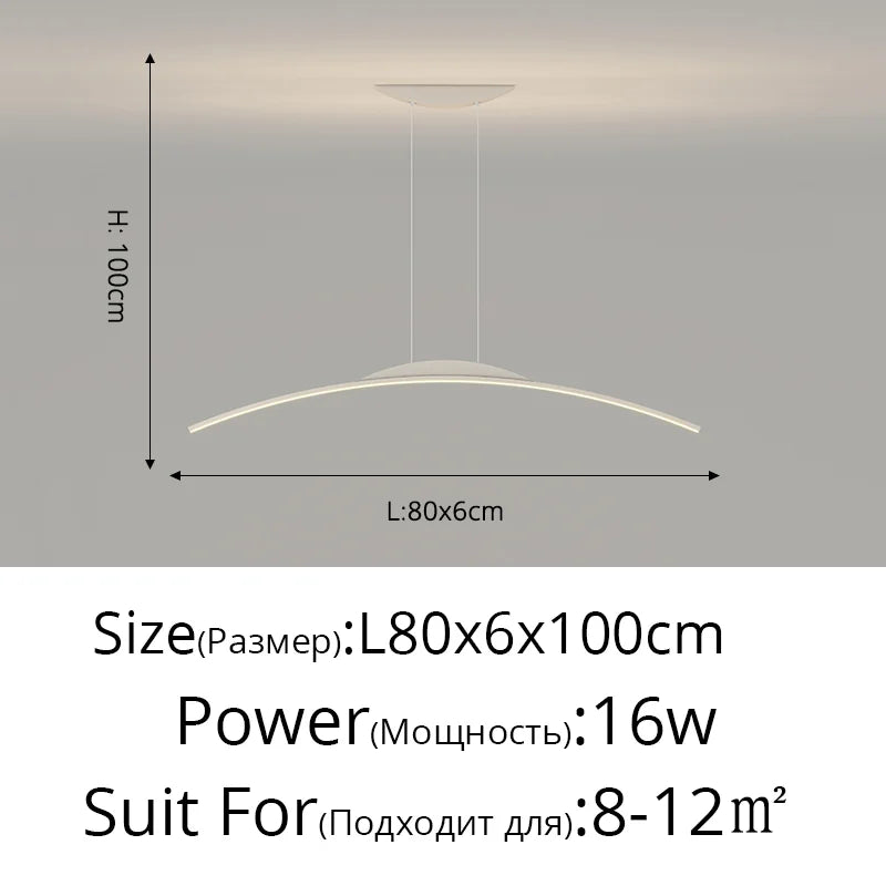 Afralia™ LED Ceiling Pendant Lamp: Minimalist Chandelier, Height Adjustable, Home Decor Solution